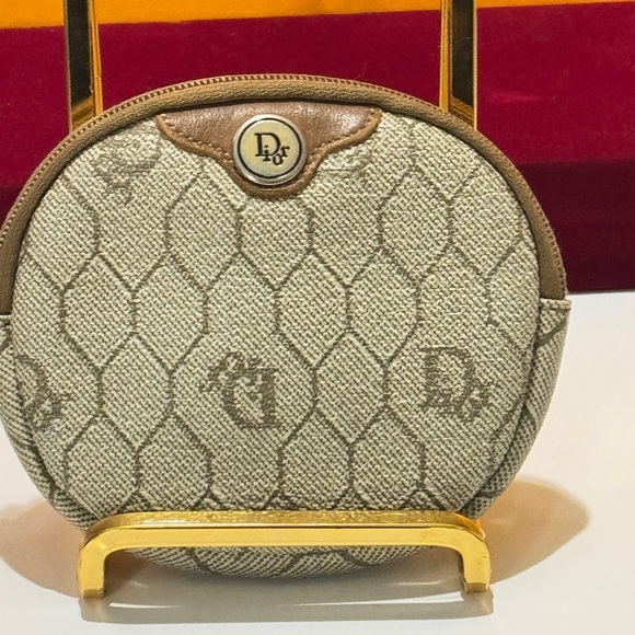 Dior Brown and Tan Coin Pouch - Picture 15 of 15